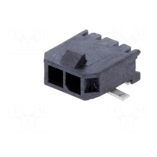 Socket | wire-board | male | Micro-Fit 3.0 | 3mm | PIN: 2 | Glow-Wire | SMT