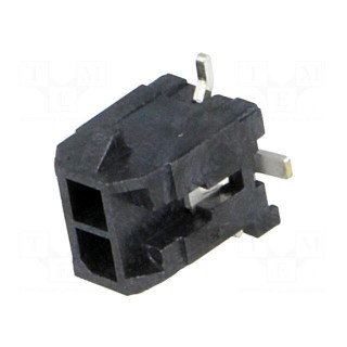 Socket | wire-board | male | Micro-Fit 3.0 | 3mm | PIN: 2 | Glow-Wire | SMT