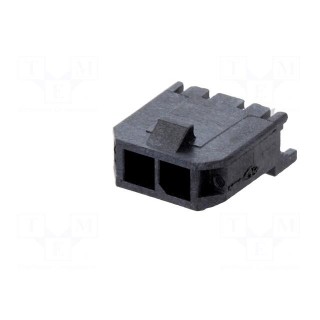 Socket | wire-board | male | Micro-Fit 3.0 | 3mm | PIN: 2 | THT | 5A | tinned