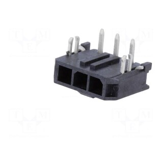 Socket | wire-board | male | Micro-Fit 3.0 | 3mm | PIN: 3 | Glow-Wire | THT