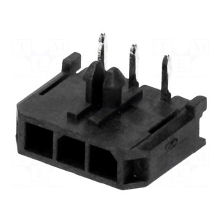 Socket | wire-board | male | Micro-Fit 3.0 | 3mm | PIN: 3 | THT | 5A | tinned