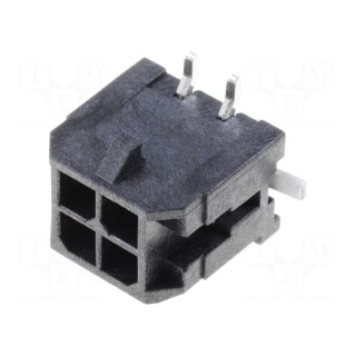 Socket | wire-board | male | Micro-Fit 3.0 | 3mm | PIN: 4 | SMT | 5A | tinned