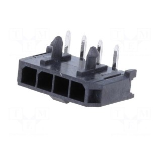 Socket | wire-board | male | Micro-Fit 3.0 | 3mm | PIN: 4 | THT | 5A | tinned