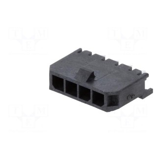 Socket | wire-board | male | Micro-Fit 3.0 | 3mm | PIN: 4 | THT | 5A | tinned