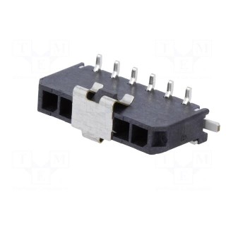 Socket | wire-board | male | Micro-Fit 3.0 | 3mm | PIN: 6 | SMT | 5A | tinned