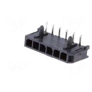 Socket | wire-board | male | Micro-Fit 3.0 | 3mm | PIN: 6 | THT | 5A | tinned