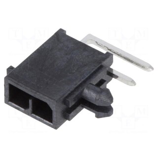 Socket | wire-board | male | Micro-Fit+ | 3mm | PIN: 2 | with contacts