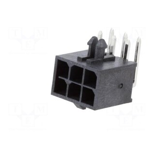Socket | wire-board | male | Micro-Fit+ | 3mm | PIN: 6 | with contacts