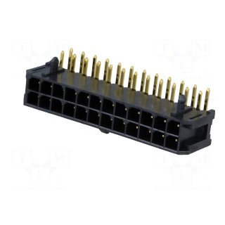Socket | wire-board | male | Minitek Pwr 3.0 | 3mm | PIN: 24 | THT | 5A
