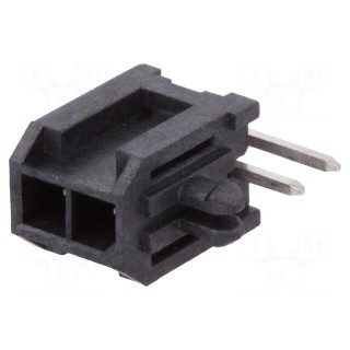 Socket | wire-board | male | Minitek Pwr 3.0 | 3mm | PIN: 2 | PCB snap-in