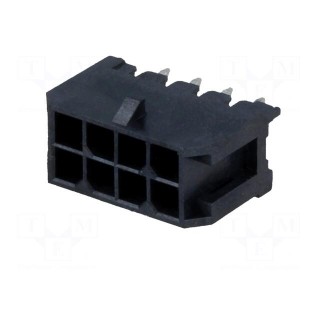 Socket | wire-board | male | Minitek® Pwr 3.0 | 3mm | PIN: 8 | THT | 5A