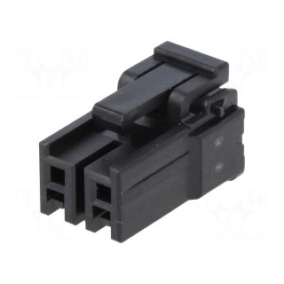 Plug | wire-board | female | DF63 | 3.96mm | PIN: 2 | w/o contacts