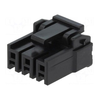 Plug | wire-board | female | DF63 | 3.96mm | PIN: 3 | w/o contacts