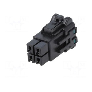 Plug | wire-wire | female | DF63W | 3.96mm | PIN: 4 | w/o contacts