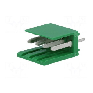 Socket | wire-board | male | AMPMODU MOD I | 3.96mm | PIN: 4 | THT | tinned