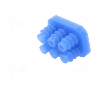 Gasket for wire | Mini Universal MATE-N-LOK | 4.14mm | PIN: 6 | blue