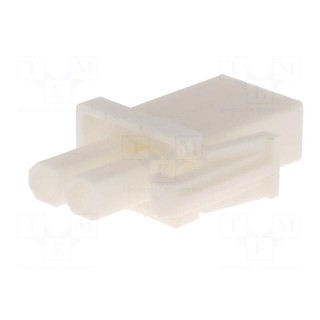 Plug | wire-wire | female | Mini Universal MATE-N-LOK | 4.14mm | PIN: 2