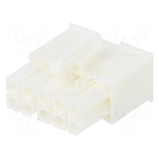 Plug | wire-wire | female | Mini Universal MATE-N-LOK | 4.14mm | 600V