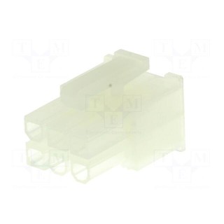 Plug | wire-board | female | VAL-U-LOK | 4.2mm | PIN: 6 | w/o contacts