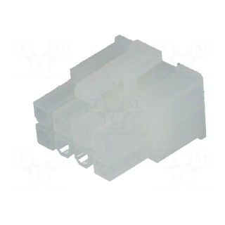 Plug | wire-board | female | VAL-U-LOK | 4.2mm | PIN: 8 | w/o contacts