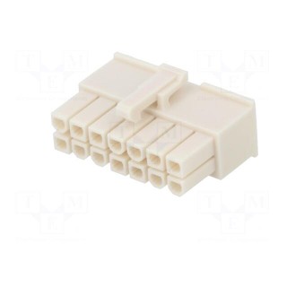 Plug | wire-wire/PCB | female | Mini-Fit Jr | 4.2mm | PIN: 14 | for cable