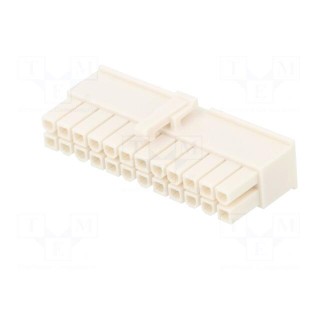 Plug | wire-wire/PCB | female | Mini-Fit Jr | 4.2mm | PIN: 24 | for cable