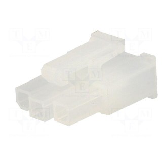 Plug | wire-wire/PCB | female | Mini-Fit Jr | 4.2mm | PIN: 3 | for cable