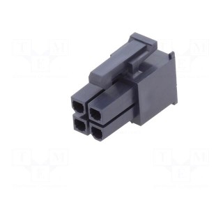 Plug | wire-wire/PCB | female | Mini-Fit Jr | 4.2mm | PIN: 4 | for cable