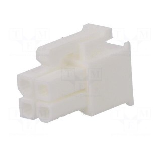 Plug | wire-wire/PCB | female | Mini-Fit Jr | 4.2mm | PIN: 4 | for cable