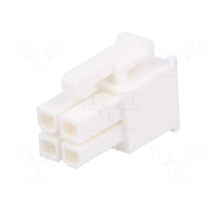 Plug | wire-wire/PCB | female | Minitek® Pwr 4.2 | 4.2mm | PIN: 4 | FCI