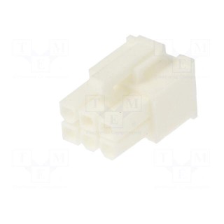 Plug | wire-wire/PCB | female | Minitek® Pwr 4.2 | 4.2mm | PIN: 6 | FCI