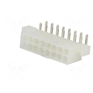 Socket | wire-board | male | MF42 | 4.2mm | PIN: 16 | THT | mounting holes