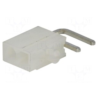 Socket | wire-board | male | MF42 | 4.2mm | PIN: 2 | THT | PCB snap | 7A