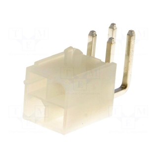 Socket | wire-board | male | MF42 | 4.2mm | PIN: 4 | THT | PCB snap | 7A