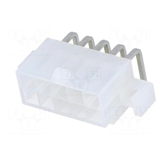 Socket | wire-board | male | Mini-Fit Jr | 4.2mm | PIN: 10 | THT | holders