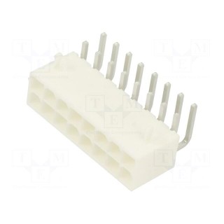 Socket | wire-board | male | Mini-Fit Jr | 4.2mm | PIN: 16 | THT | PCB snap