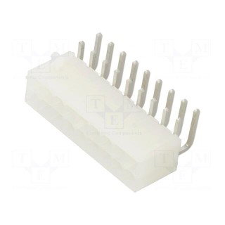 Socket | wire-board | male | Mini-Fit Jr | 4.2mm | PIN: 18 | THT | PCB snap