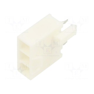 Socket | wire-board | male | Mini-Fit Jr | 4.2mm | PIN: 3 | THT | PCB snap