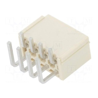 Socket | wire-board | male | Mini-Fit Jr | 4.2mm | PIN: 8 | THT | 13A