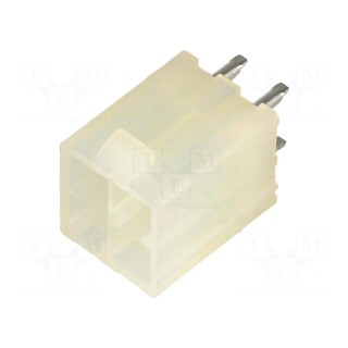Socket | wire-wire/PCB | male | VAL-U-LOK | 4.2mm | PIN: 4 | THT | on PCBs
