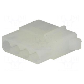 Plug | wire-board | female | Commercial MATE-N-LOK | 5.08mm | PIN: 4