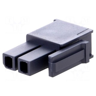Plug | wire-wire/PCB | female | Mega-Fit | 5.7mm | PIN: 2 | UL94V-2 | 23A