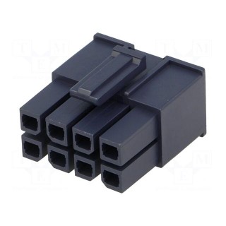 Plug | wire-wire/PCB | female | Mega-Fit | 5.7mm | PIN: 8 | UL94V-2 | 23A