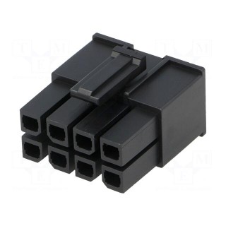 Plug | wire-wire/PCB | female | Mega-Fit | 5.7mm | PIN: 8 | UL94V-0 | 23A