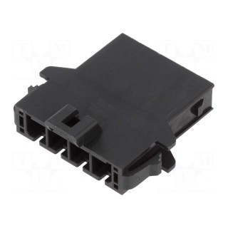Plug | wire-wire | male | Mega-Fit | 5.7mm | PIN: 4 | UL94V-0 | Layout: 1x4