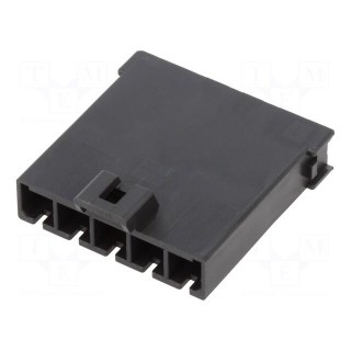Plug | wire-wire | male | Mega-Fit | 5.7mm | PIN: 5 | UL94V-0 | Layout: 1x5
