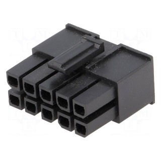 Plug | wire-wire/PCB | female | Mega-Fit | 5.7mm | PIN: 10 | UL94V-0 | 23A
