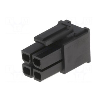 Plug | wire-wire/PCB | female | Mega-Fit | 5.7mm | PIN: 4 | UL94V-0 | 23A