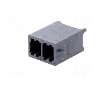 Socket | wire-board | male | Mega-Fit | 5.7mm | PIN: 2 | UL94V-0 | 23A | THT