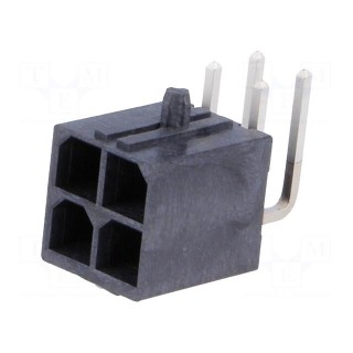 Socket | wire-board | male | Mega-Fit | 5.7mm | PIN: 4 | Layout: 2x2 | 23A